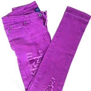 Blue Asphalt Purple Pink Jeans